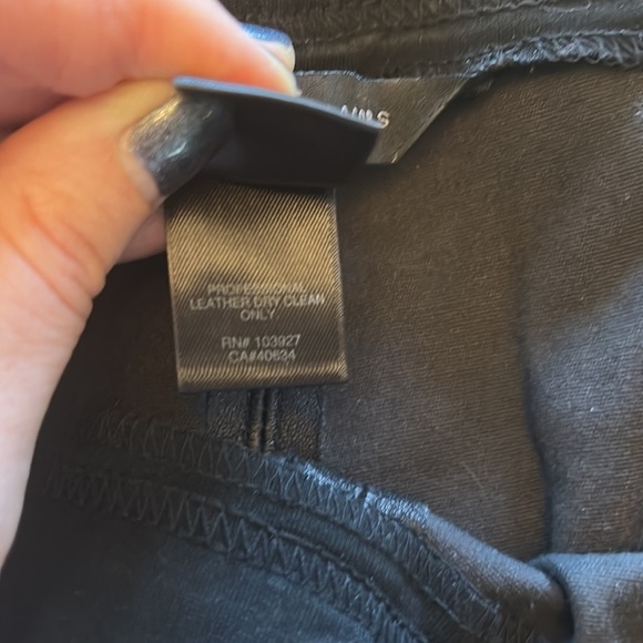 Marc by Marc Jacobs black leather leggings Size Large - Picture 5 of 7